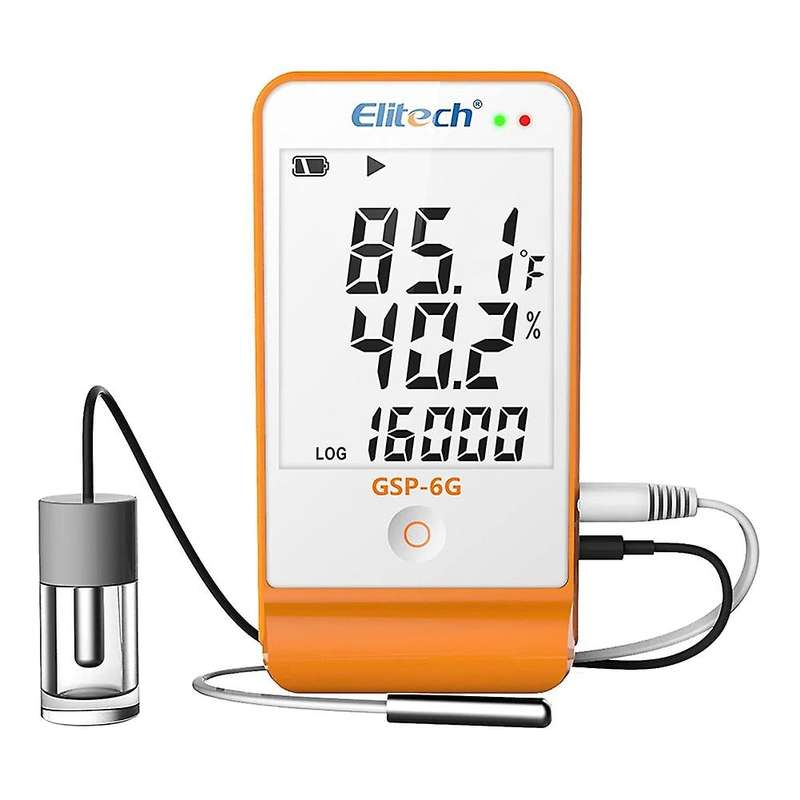 Digital Temperature Humidity Data Refrigerator Thermometer Vaccine Fridge Temperature Monitor -6g