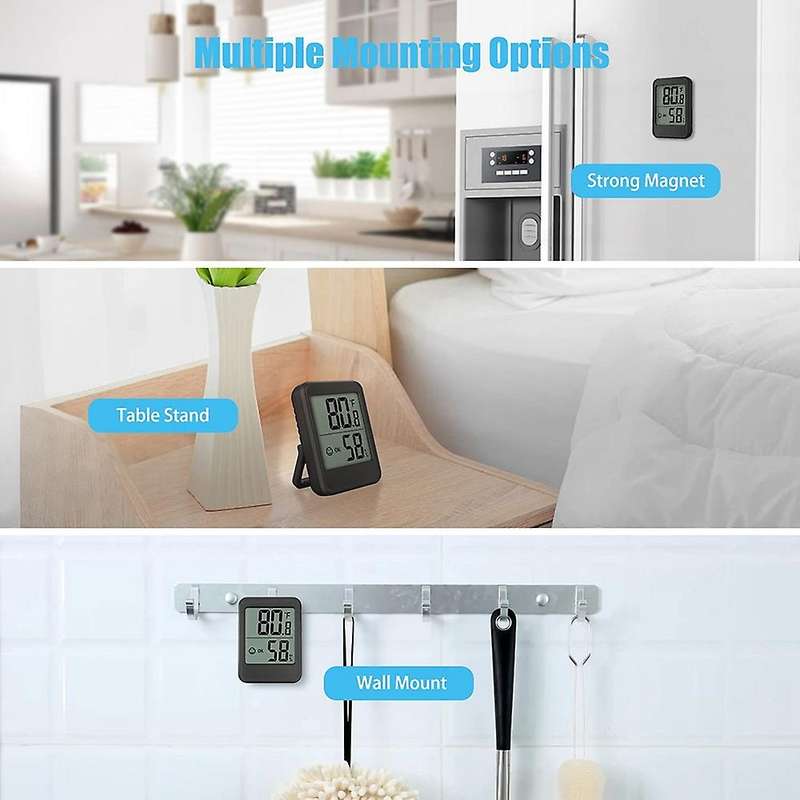 Digital Thermometer, Humidity Gauge, Mini Size Indoor Room Hygrometer with Temperature Humidity Moni