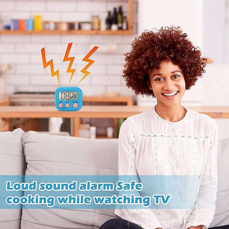 Digital Timer,Timer for Classroom and Cooking Magnetic Kitchen Timer LCD Display Kids Teacher (9 Pie