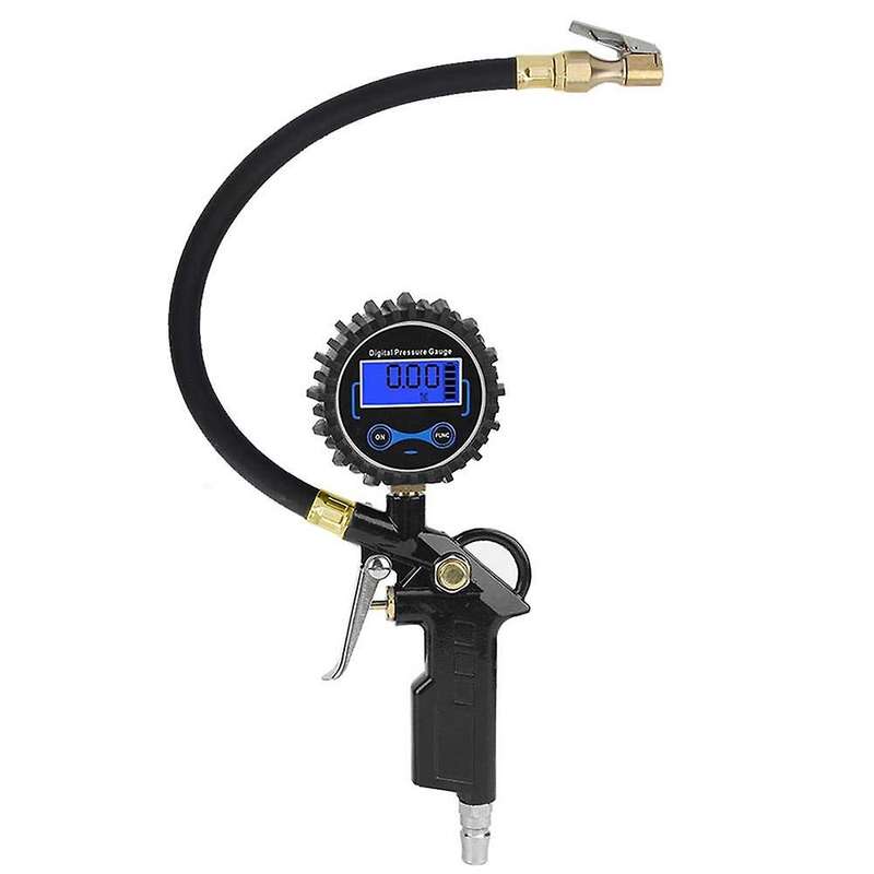 Digital Tire Inflator with Pressure Gauge,200PSI American Air Chuck Heavy Duty Air Compressor Access