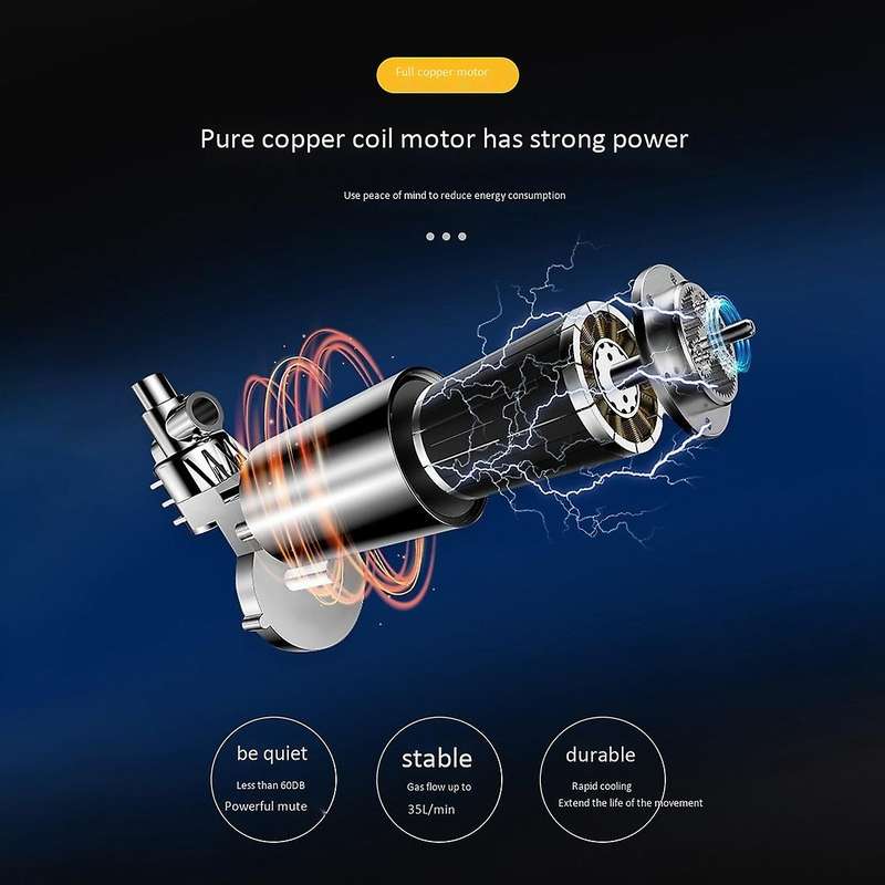 Digital Tyre Inflator, Portable Air Compressor Tyre Pump DC12V 150PSI with LED Light for Car Bicycle