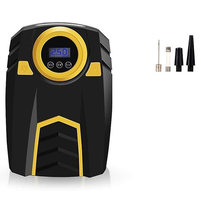Digital Tyre Inflator, Portable Air Compressor Tyre Pump DC12V 150PSI with LED Light for Car Bicycle