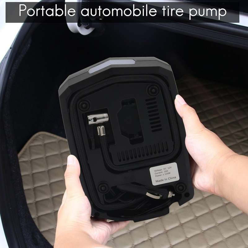 Digital Tyre Inflator Portable Air Compressor 12V Electric Car Tyre Inflator Digital LED Light for C
