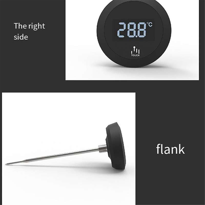 Digital Touch Screen Thermometer IP65 Waterproof Thermometer with Stainless Steel Probe for Coffee M
