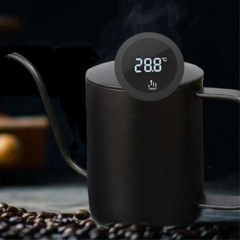 Digital Touch Screen Thermometer IP65 Waterproof Thermometer with Stainless Steel Probe for Coffee M