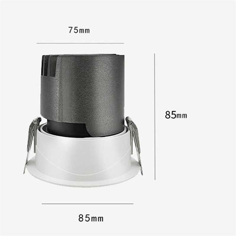 Dimmable Recessed Anti COB LED Downlights 5W LED Ceiling Lamps LED Ceiling Spot Lights Indoor Light