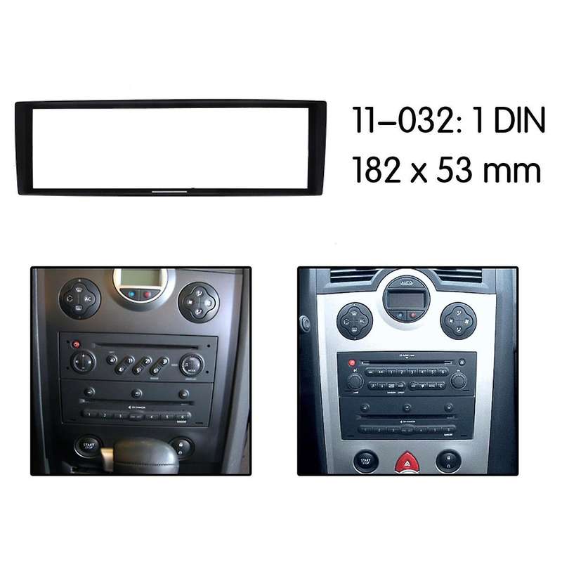 Din Radio Panel for Scenic Stereo Dash Kit Fitting Installation Fascia Frame