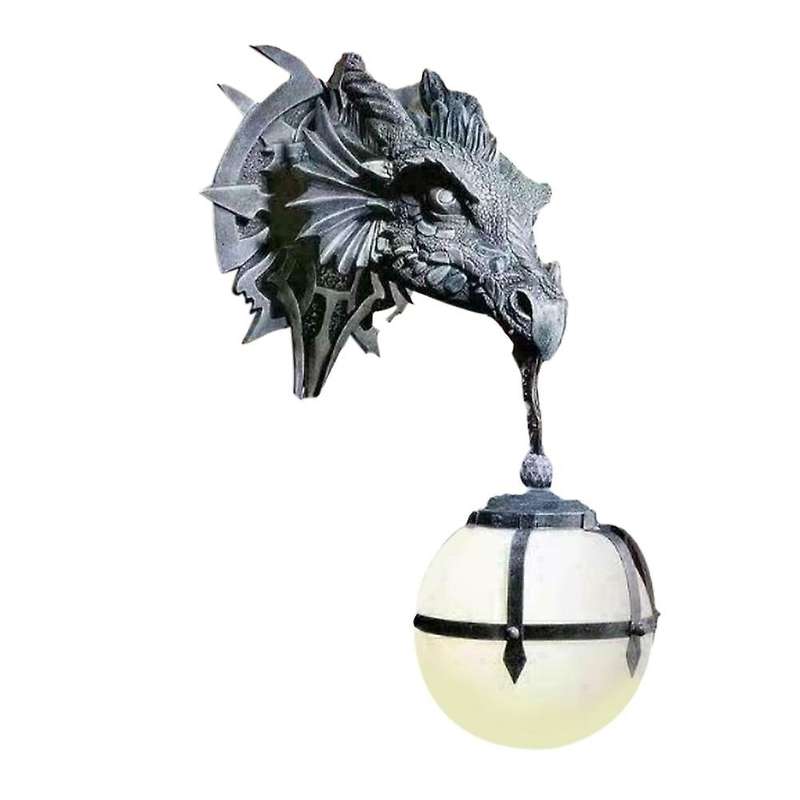 Dinosaur Chandelier Lantern Industrial Style Handicraft Leading Animal Model Wall Lamp Decorative Li