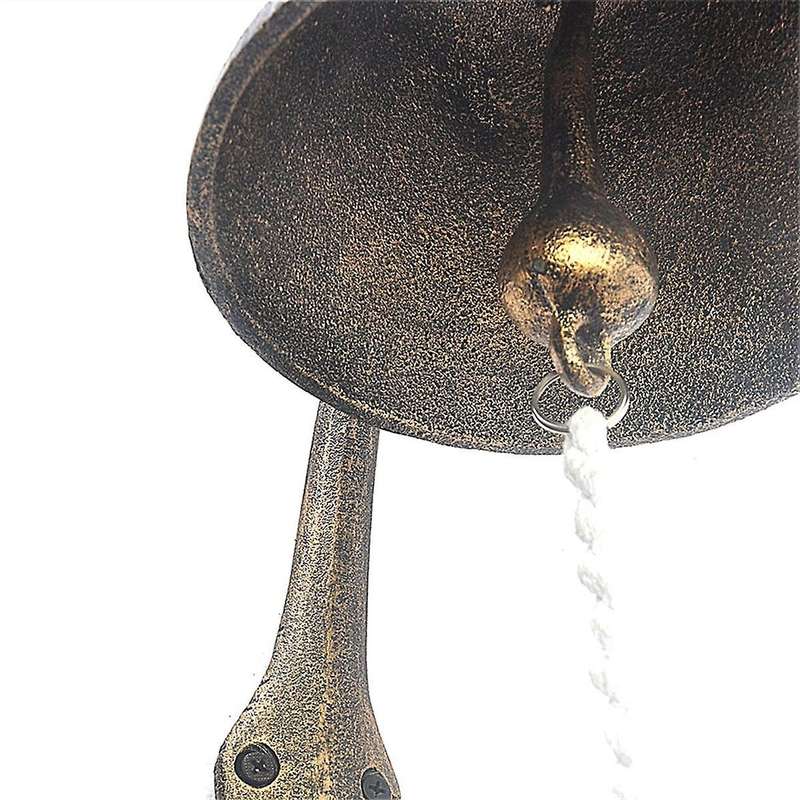 Dinner Bell for Outside Or Inside Vintage Design Doorbell Garden Knocker Rustic Welcome Entrance Wal