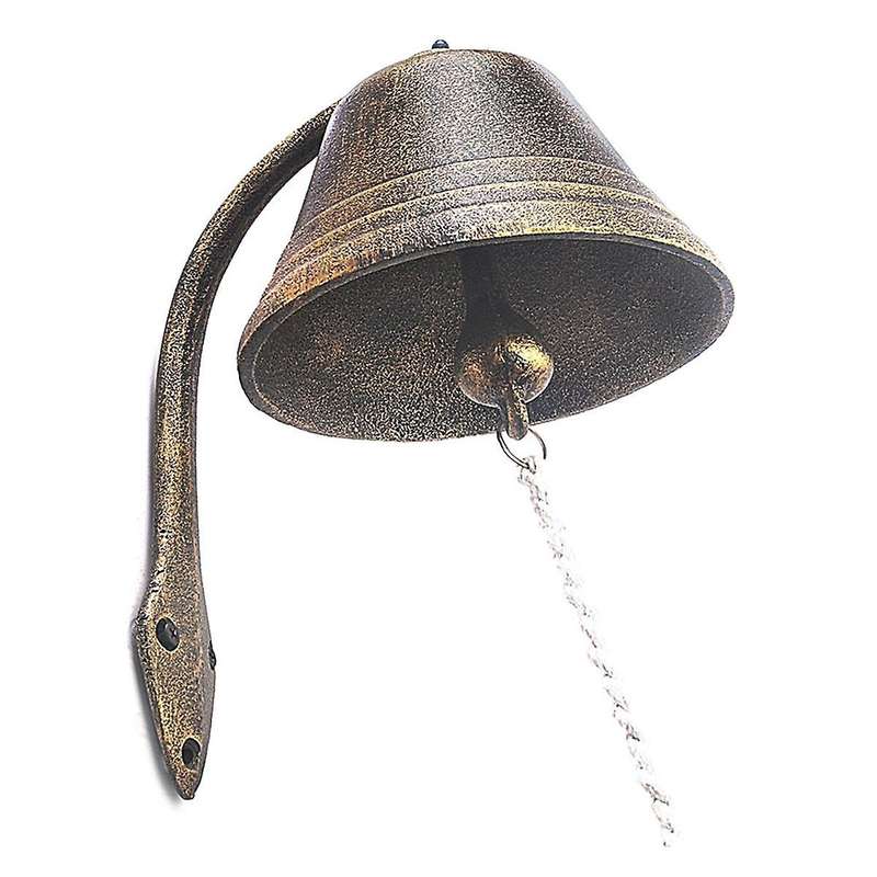 Dinner Bell for Outside Or Inside Vintage Design Doorbell Garden Knocker Rustic Welcome Entrance Wal