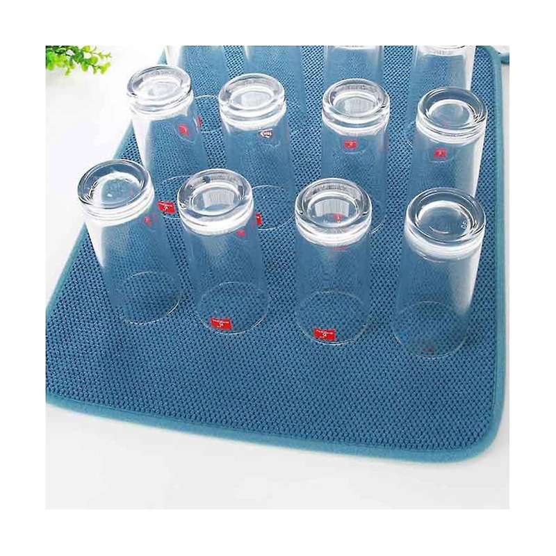 Dish Drying Mat,absorbent Microfiber Dishes Drainer Mats for Kitchen Counter Size 20x15 Inch,dish