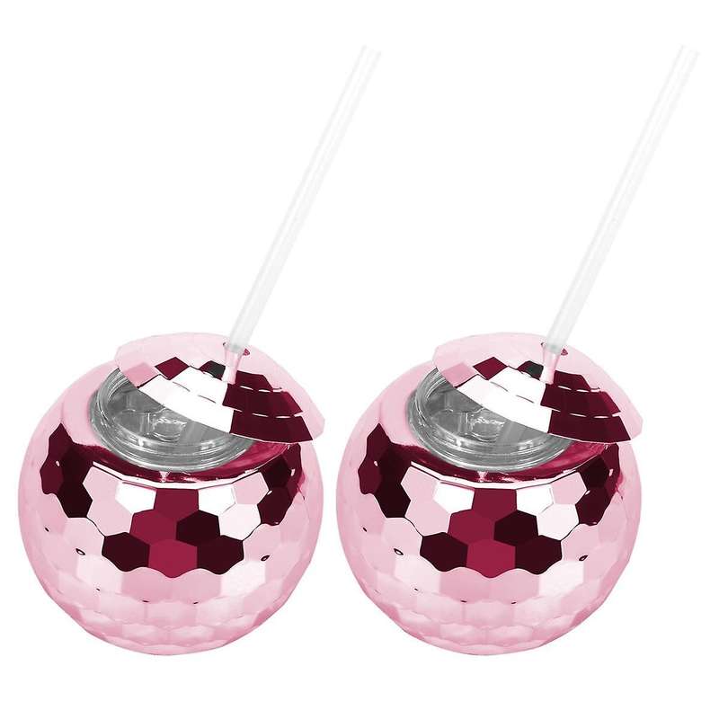 Disco Flash Ball Cocktail Cup Nightclub Bar Party Flashlight Straw Wine Glass Drinking Syrup Tea Bo
