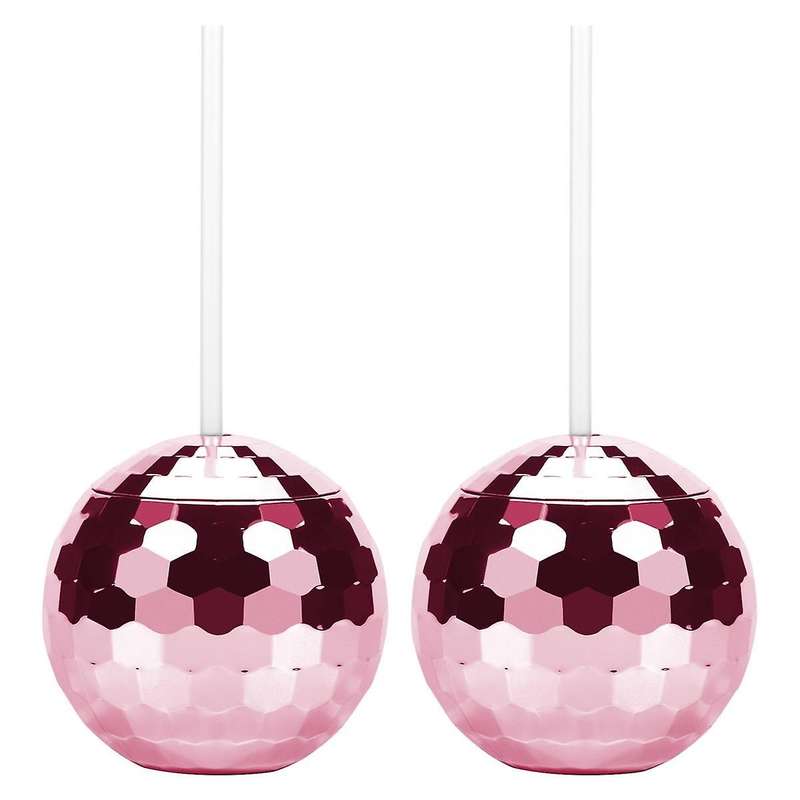 Disco Flash Ball Cocktail Cup Nightclub Bar Party Flashlight Straw Wine Glass Drinking Syrup Tea Bo