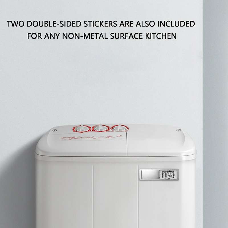 Dishwasher Magnet Clean Dirty Sign Indicator, Universal Kitchen Dishwasher Refrigerator Magnet, Str