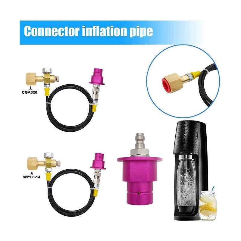 Dispenser Inflation Port, Bubble Dispenser, Quick Connect to External Co2 Adapter, Quick Disconnec