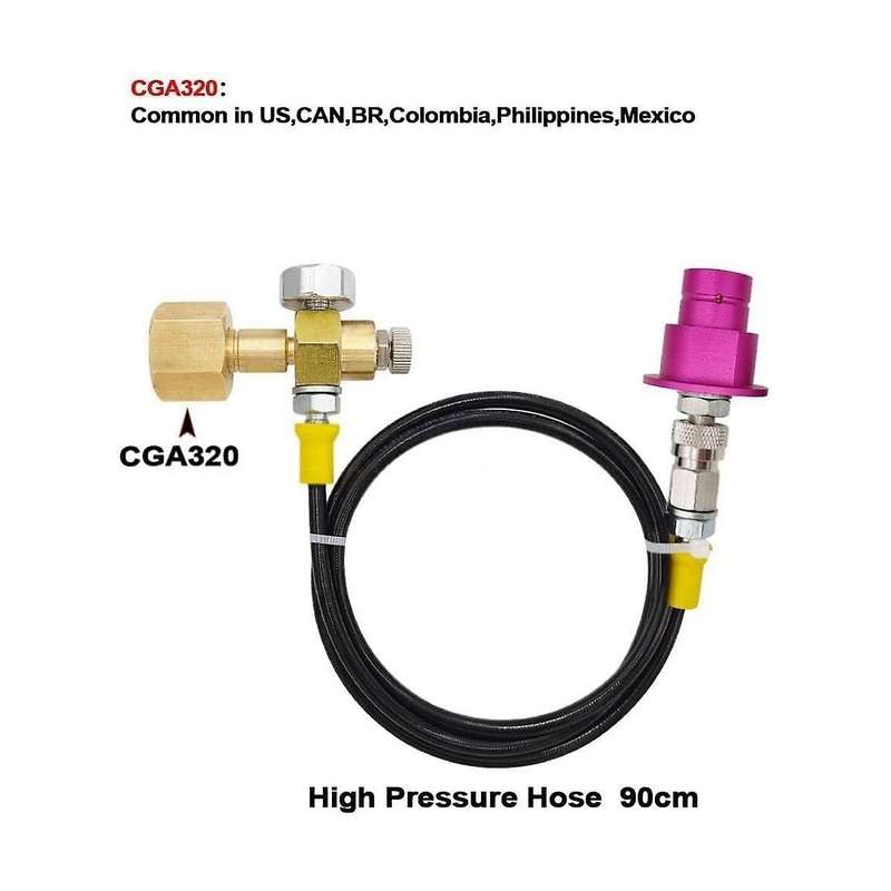 Dispenser Inflation Port, Bubble Dispenser, Quick Connect to External Co2 Adapter, Quick Disconnec