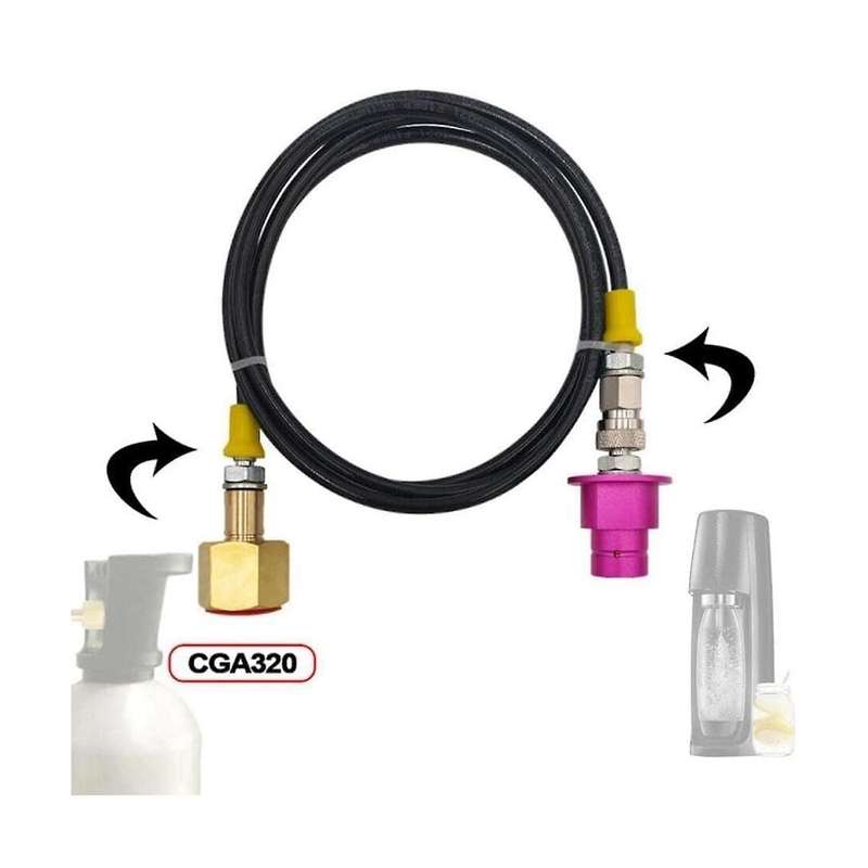 Dispenser Inflation Port, Bubble Dispenser, Quick Connect to External Co2 Adapter, Quick Disconnec