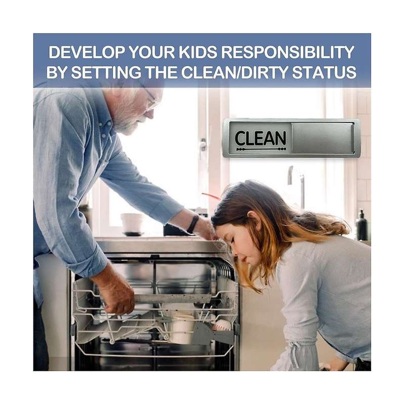 Dishwasher Magnet Clean Dirty Sign Shutter Only Changes When You Push It Non-Scratching Magnet or A
