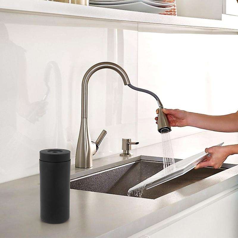 Dish Soap Squeeze Bottle for Sink Kitchen, Silicone Dispenser for Bathroom, Countertop Dispenser (Bl