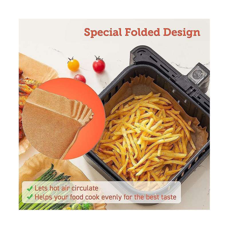 Disposable Paper Liners 7.9 Inch for 5 to 6 Qt Basket, Accessories for , Oven