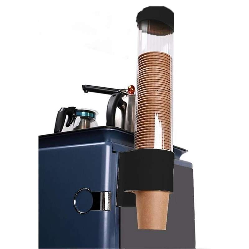 Disposable Cup Holder Wall Mounted ,cup Dispenser, Paper Or Plastic Cup Organizer Black