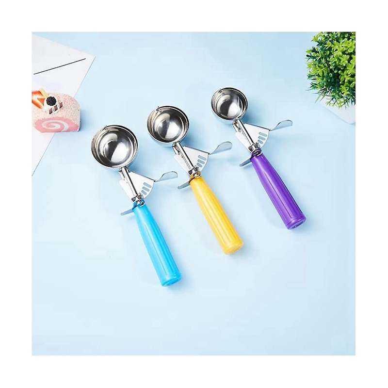 Divided Scoops, 3-piece Cookie Spoon, Ice Cream Scoop, Cutlery Scoop, Cupcake Scoop