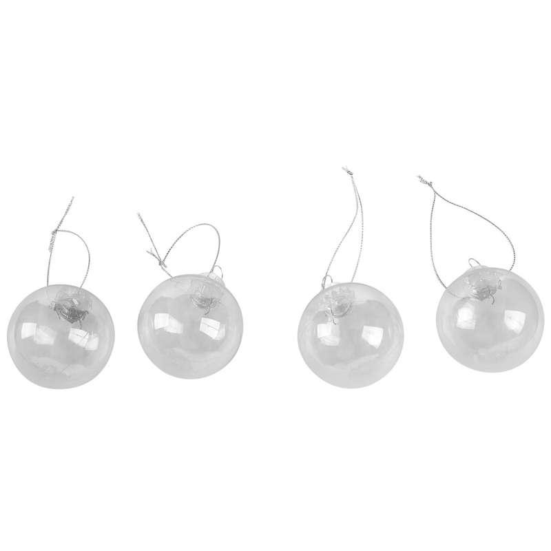 DIY Baubles Shatterproof XMAS Ball Home Tree Decor - 60Mm QTY:4