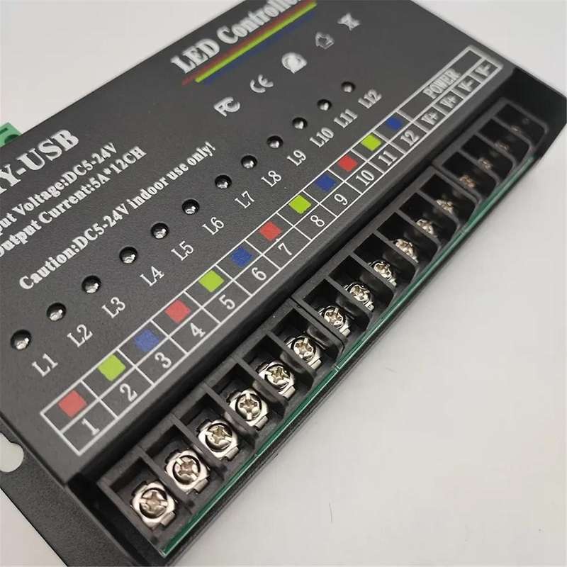 DIY Autonomous Programming Controller 12Way Programmable USB DIY LED RGB Controller for 3528 5050 St