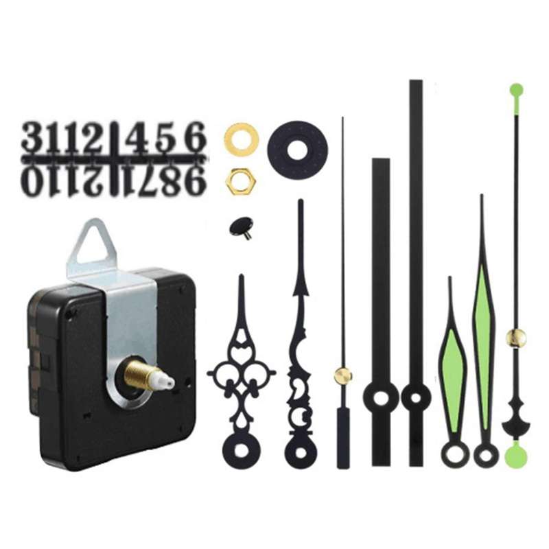 Diy Clock Quartz Clock Movement Mechanism Glowing Hands Quartz Clock Motor Kit for Clock Replacemen