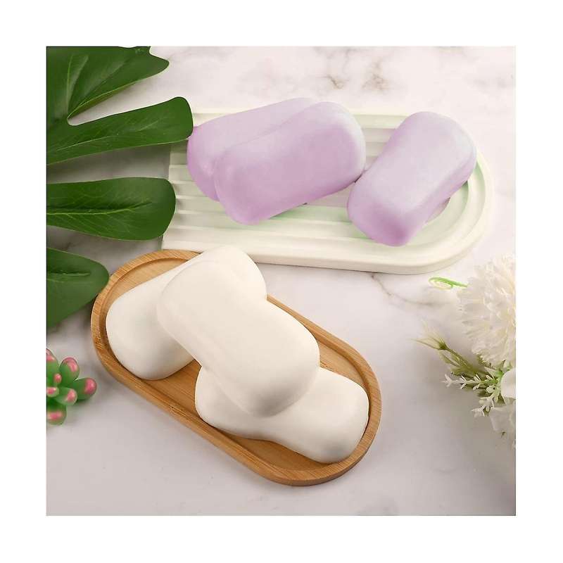 Diy Handmade Soap Mold 6 Cavity Silicone Soap Mold Classic Handmade Silicone Mold for Bath Craft So