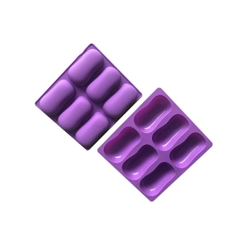 Diy Handmade Soap Mold 6 Cavity Silicone Soap Mold Classic Handmade Silicone Mold for Bath Craft So