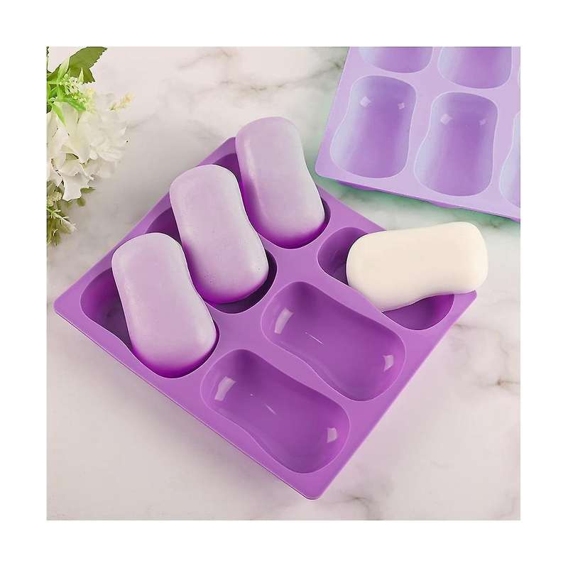 Diy Handmade Soap Mold 6 Cavity Silicone Soap Mold Classic Handmade Silicone Mold for Bath Craft So
