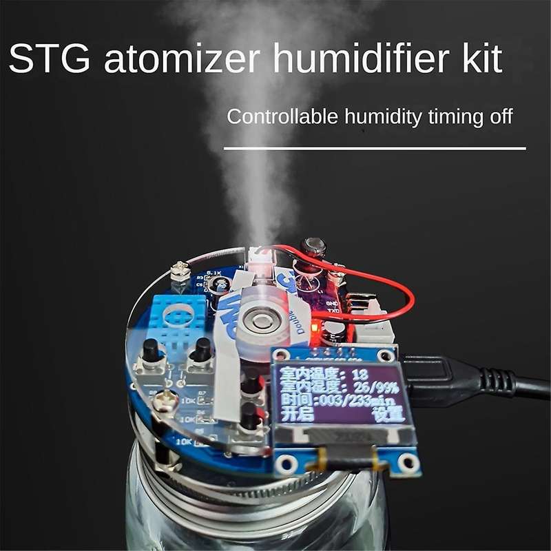 DIY Mist Maker and Driver Kit USB Humidifier Circuit Board STG Atomizer Controllable Humidity Timing