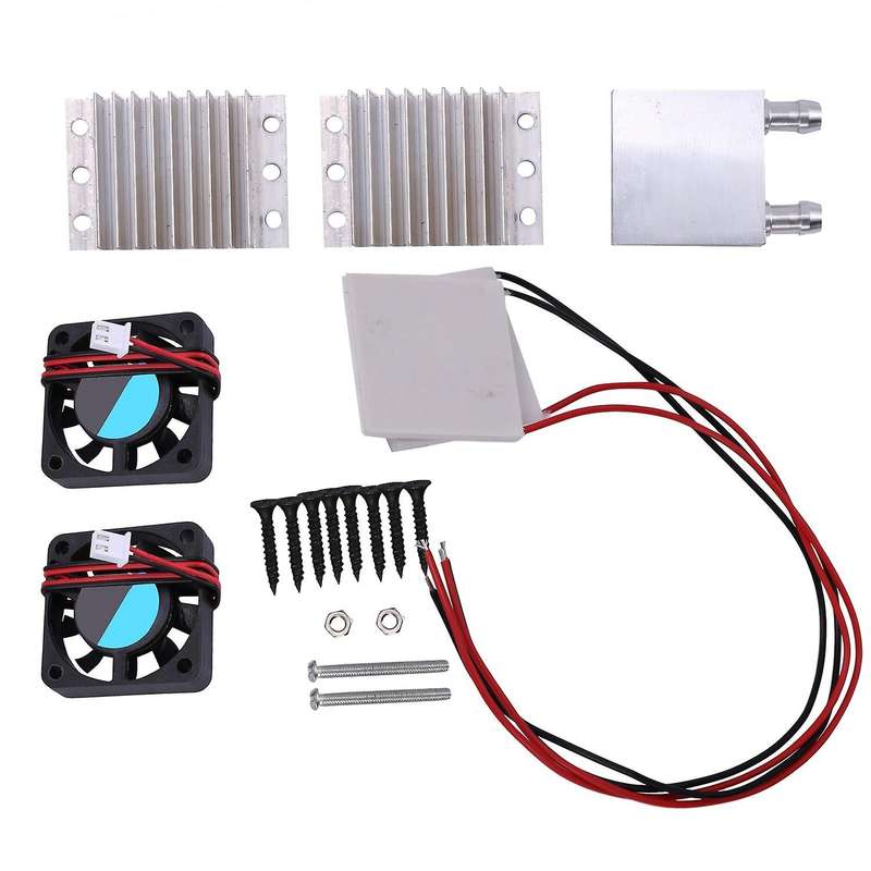 Diy Kits Thermoelectric Peltier Refrigeration Cooling System Water Cooling+ Fan+ 2pcs Tec1-12706 Co