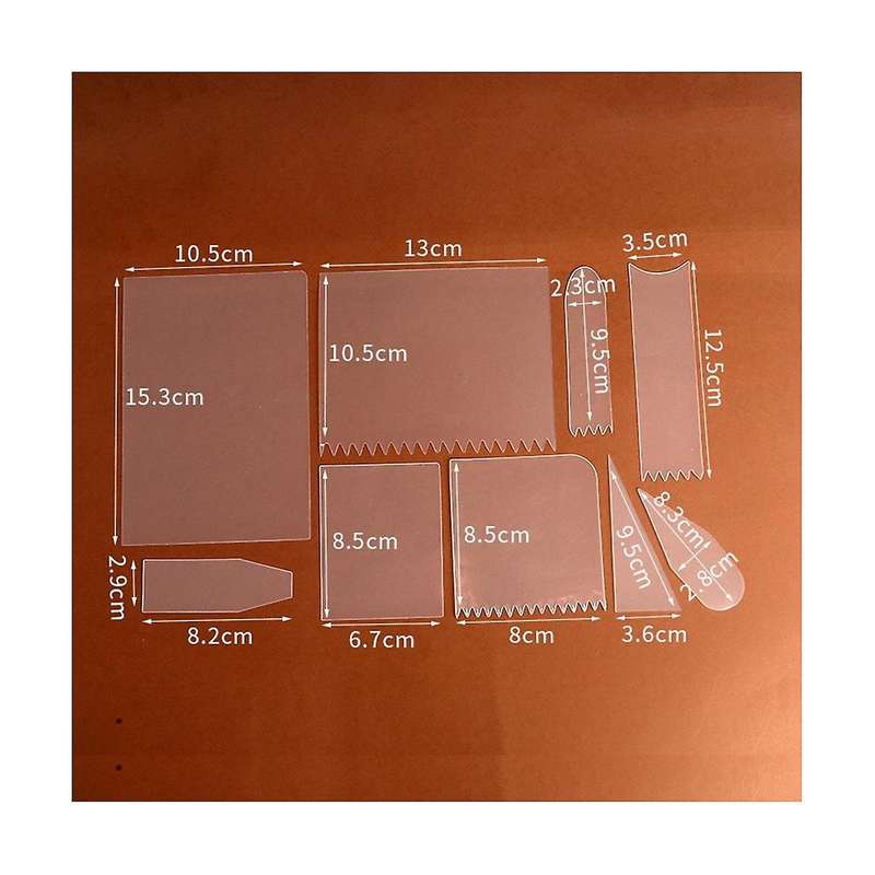 Diy Plastic Cake Soft Scratch Mousse Cream Spatula Edge Cutter Cupcake Baking Decorating Kitchen Too