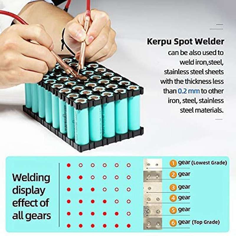 DIY Portable Spot Welding Machine Spot Welding Equipment Energy Storage 7500MAh for DIY 18650 with T