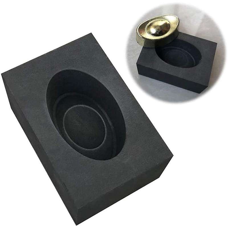 DIY Silver Gold Ingot Mold Graphite Crucible Mold Melting Casting Refining Tools Metal Casting Refin