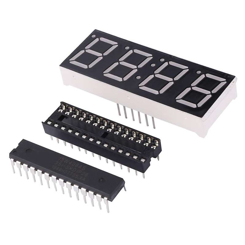 DIY Rotating Electronic Clock Kit Electronic Circuit Basic Experimental Kit LED Display Alarm Clock