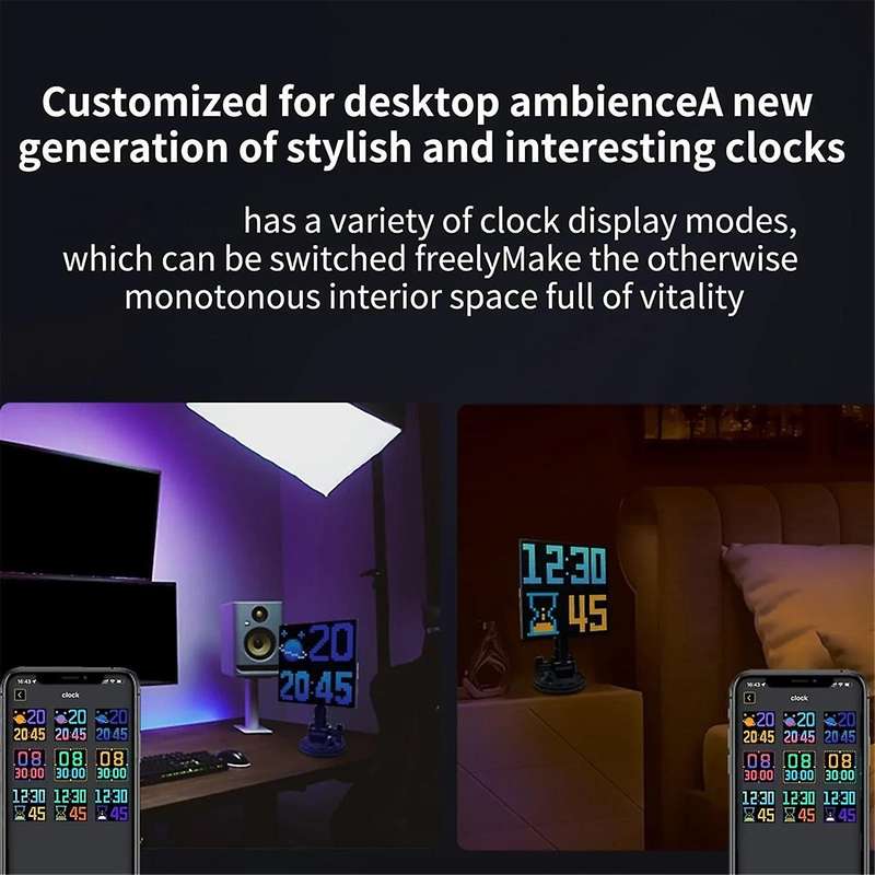 DIY RGB Smart LED Pixel Panel Lamp 32x 32 USB Graffiti Bluetooth App Control for Home Room Decor Tex