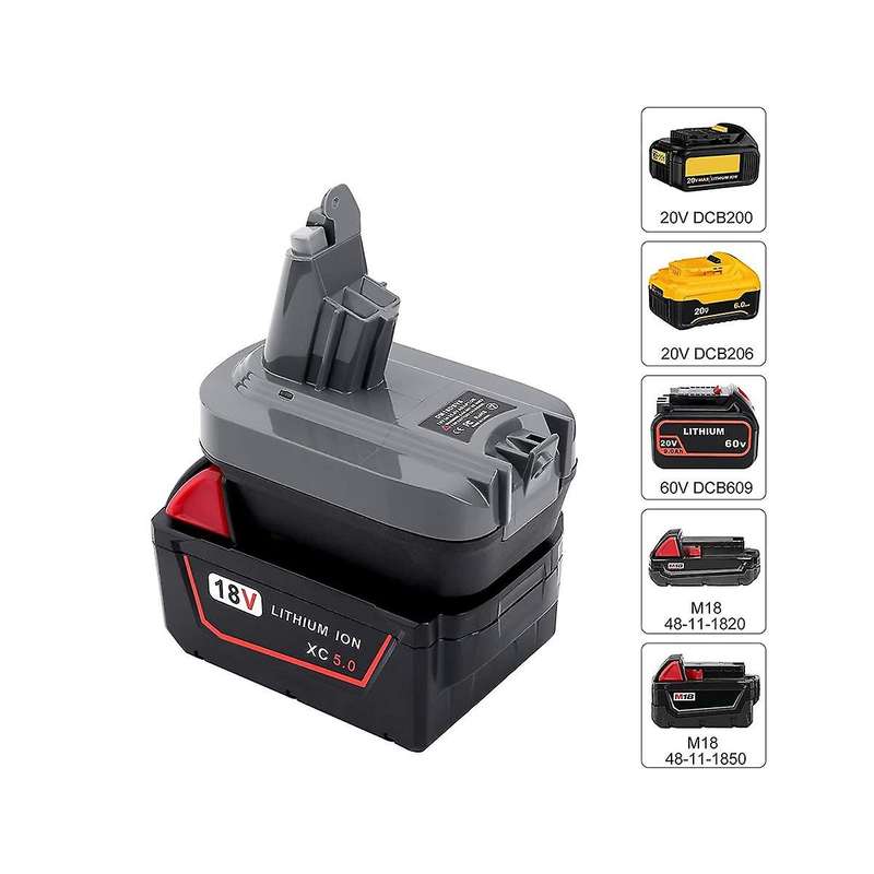 Dm18dsv6 Battery Adapter V6 Adapter for / 18v Lithium Battery Conversion to for V6 Battery
