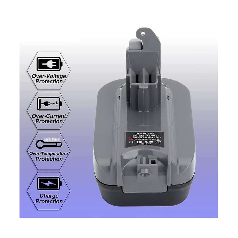 Dm18dsv6 Battery Adapter V6 Adapter for / 18v Lithium Battery Conversion to for V6 Battery