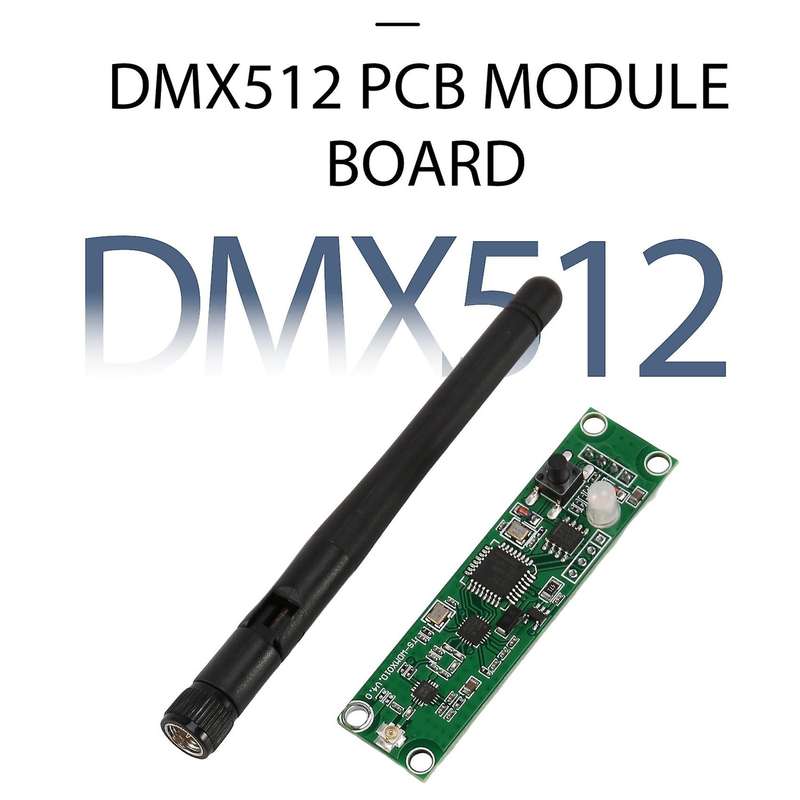 DMX512 2.4G LED Wireless Light Module LEDs PCB Transmitter Receiver with Controller Antenna