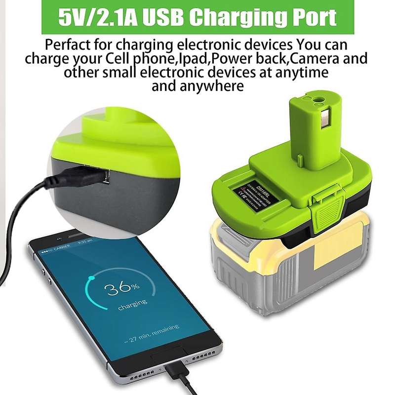 DM18RL Converter Battery Adapter for 20V for 18V Llithium Battery Convert to for Power Tools