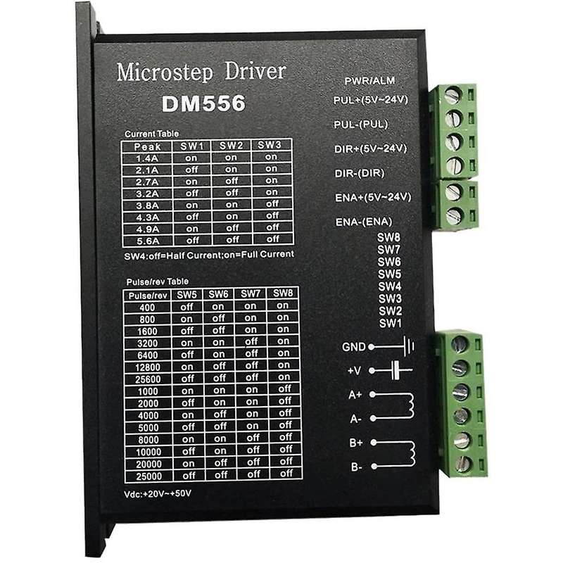 DM556 DSP Digital Stepper Motor Driver for 57/60/86 Stepper Motor NEMA23 NEMA34 Microstep Driver