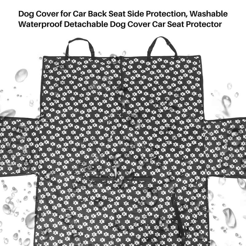 Dog Cover for Car Back Side Protection, Washable Waterproof Detachable Dog Cover Car Protector