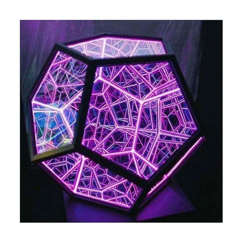 Dodecaedron Color Art Light, Fantasy Geometry Space Led Art Lamp, Usb Charging Christmas Gifts Decor