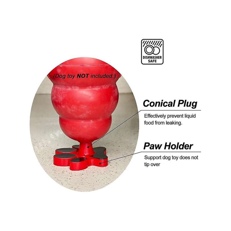Dog Toy Holder Stopper Compatible with Classic Sizes X-s to -l, Only Plastic Paw Plug Included, 4 P