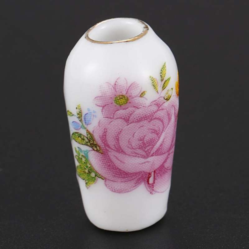 Dollhosue Miniature Modern Ceramic China Porcelain Vase 7pcs
