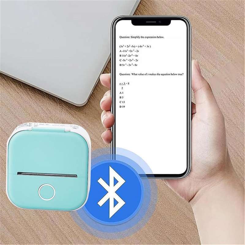 Doodle Dash Printer,inkless Bluetooth Sticker Pocket Printer, Portable Bluetooth Printer for Photos,