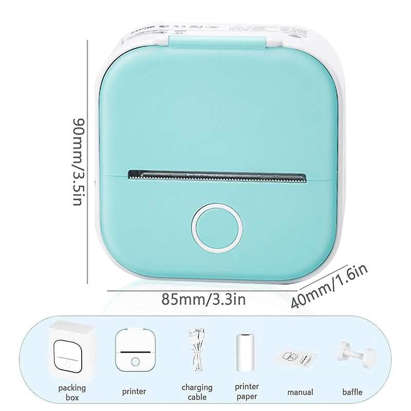 Doodle Dash Printer,inkless Bluetooth Sticker Pocket Printer, Portable Bluetooth Printer for Photos,